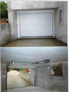 Porte de garage plafond télécommandé