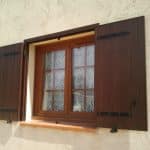Fenêtre PVC et volet battant aluminium faux bois